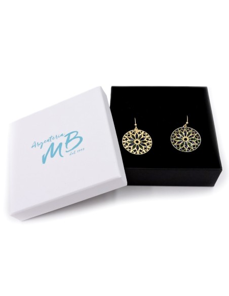 Orecchini Fiore in Argento 925 Con Zirconi Bianchi By Taitù
