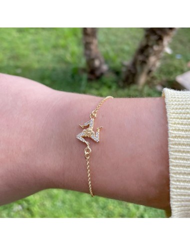 Gold Plated Sterling Silver Sicilian Trinacria...