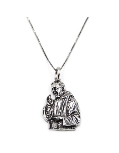 Saint Pio Bust Necklace 