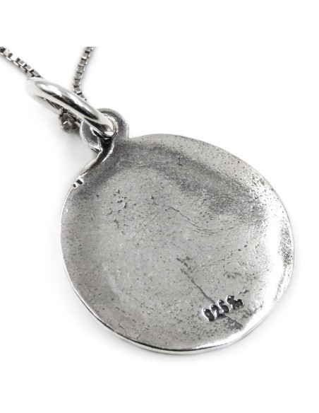 Saint Pio Round Medal Necklace 