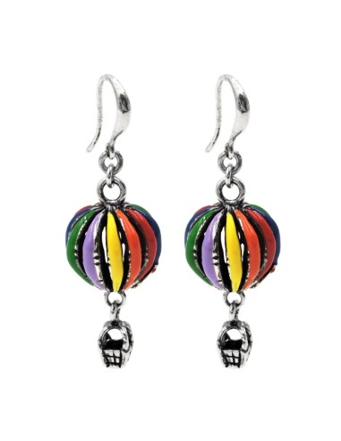 Orecchini Fiore in Argento 925 Con Zirconi...