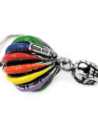 Orecchini Mongolfiera in Argento Smaltato