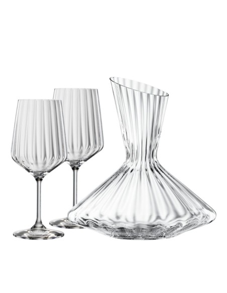 Set Decanter con 2 Bicchieri Vino in Cristallo Lifestyle