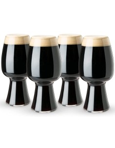 Bicchieri Birra Stout in Cristallo Set da 4