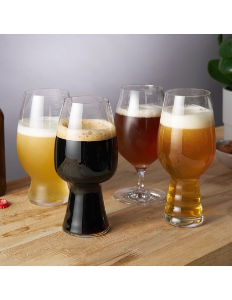 Set Degustazione Birra 4 Bicchieri Assortiti in Cristallo
