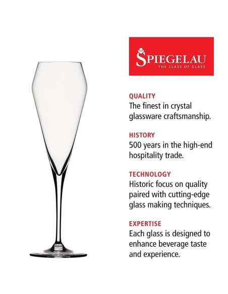 Spiegelau Willsberger Anniversary Champagne Flutes Set of 4