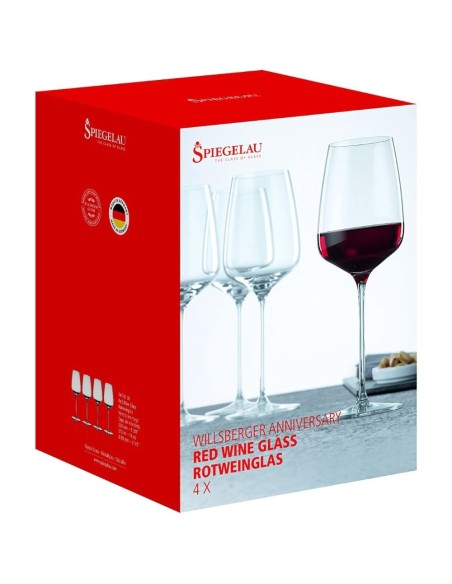 Spiegelau Willsberger Anniversary Red Wine Glass Set of 4