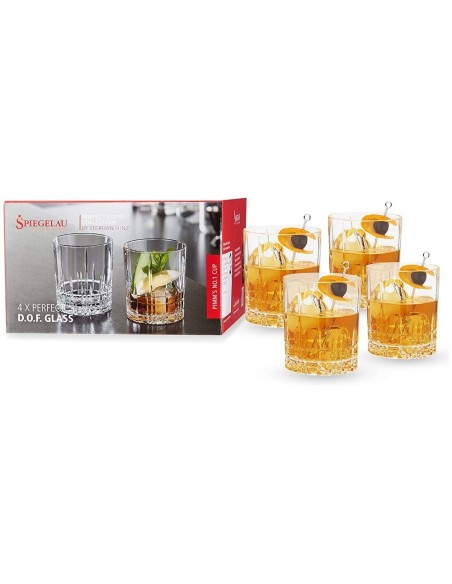 Perfect Serve Double Old Fashioned Glasses Set of 4