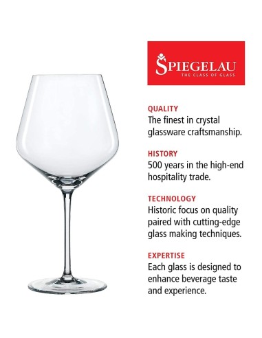 Spiegelau Style Burgundy Glass Set of 4