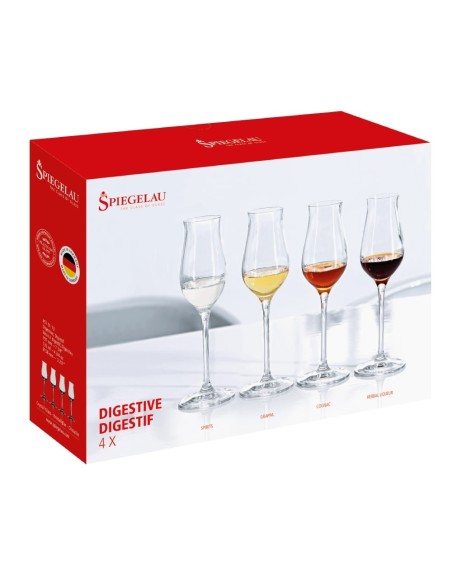 Bicchieri Digestive in Cristallo Set da 4