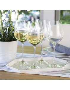 Bicchieri Vino Bianco in Cristallo Salute Set da 4 2
