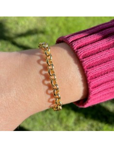 Gold Plated Sterling Silver Round Chain Bracelet  2