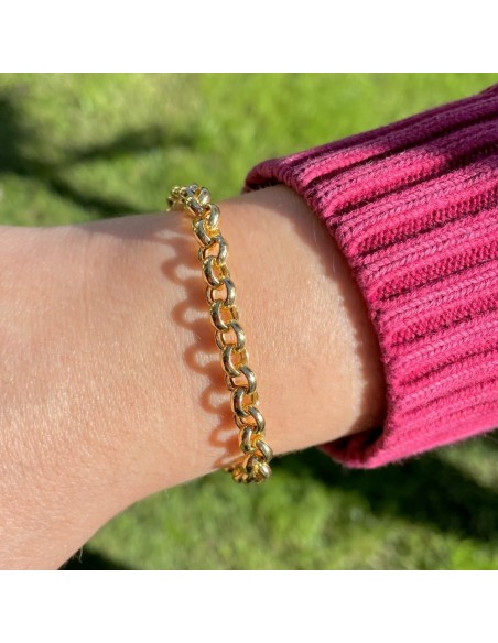 Bracciale Catena Donna in Argento 925 Rodiato Con Ciondolo Doppia Stella