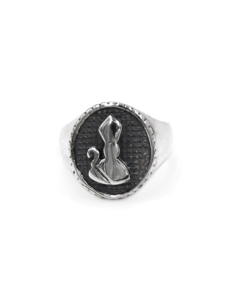 Anello Ovale San Gennaro in Argento 