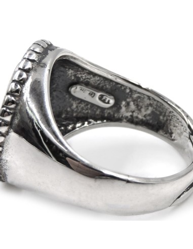 Ovaler Chevalier-Ring San Gennaro aus 925er...