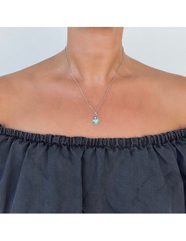 Collana Sacro Cuore Smaltato in Argento 