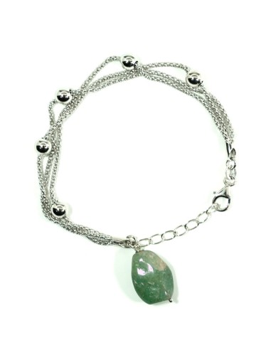 925 Sterling Silver Bracelet with Agate 
