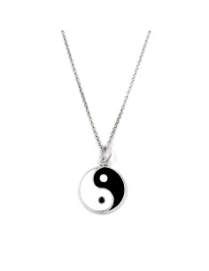 Collana  Yin Yang in Argento Smaltato