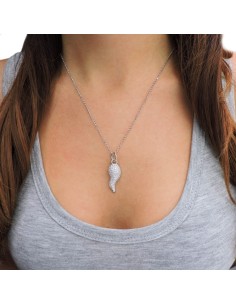 925 Sterling Silver Lucky Horn Pendant Necklace with... 2
