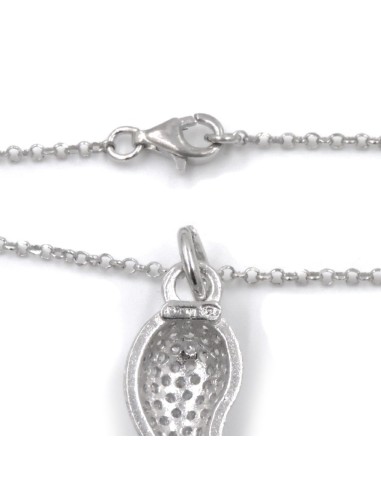 Bracciale Catena Donna in Argento 925 Rodiato...
