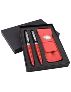 Red and Black 2 Ballpoint Pens Set