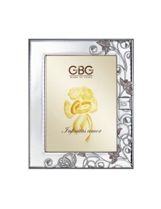 25th Anniversary Enamelled Silver Photo Frame 5x7 