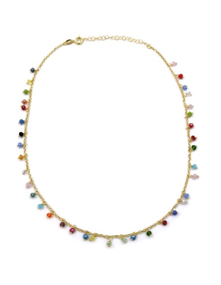 Bracciale Catena Donna in Argento 925 Rodiato con Ciondolo Doppio Cuore