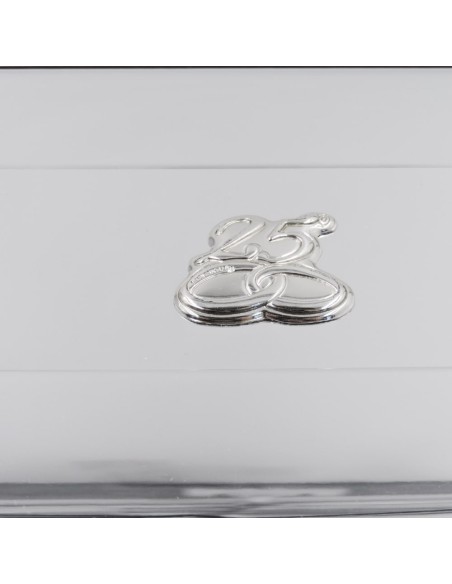 Cornice Portafoto Lucida Effetto Stropicciato cm 18x24 in Argento 