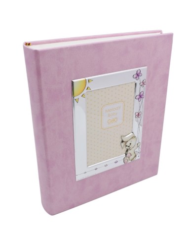 Rabbit with Butterflies Pink Photo Album 