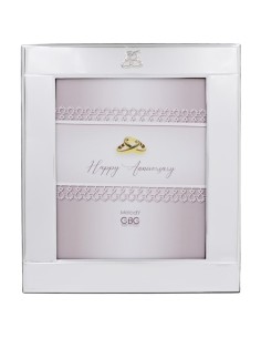 Portafoto 25 Anniversario 20x25 Cornice Fedi in Argento PVD 2