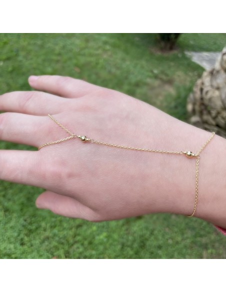 Baciamano in Argento 925 Placcato Oro