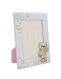 Bilderrahmen für Kleine Mädchen mit Teddybär und Sternen...