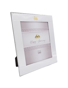 Portafoto 50 Anniversario 20x25 Cornice Fedi in Argento PVD