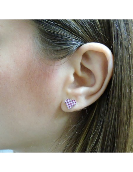 Orecchini Fiore in Argento 925 Con Zirconi Bianchi By Taitù