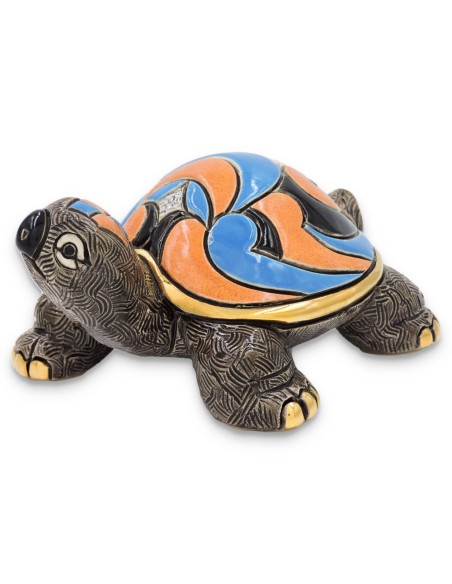 Mediterrane Schildkröte Keramikskulptur