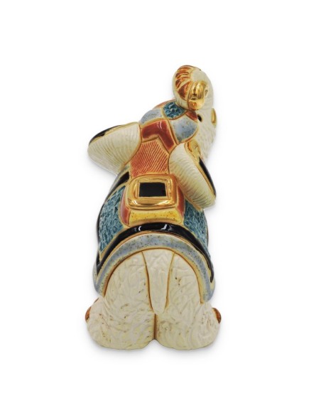 Elefante Jaipur Baby Scultura in Ceramica 