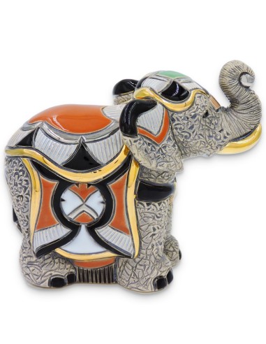 Asiatischer Elefant Keramikskulptur