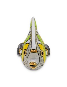Green Angel Fish Ceramic Sculpture  2