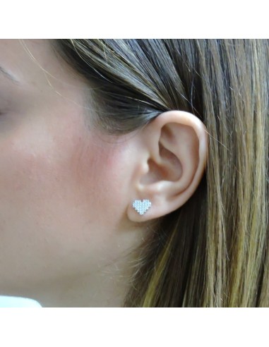 Orecchini Fiore in Argento 925 Con Zirconi...