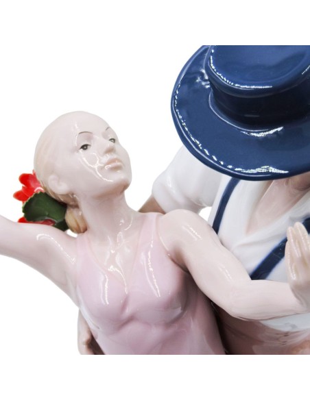Flamenco Paar Feine Porzellanskulptur