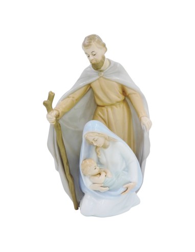 Holy Family Spanish Fine Porcelain Sculpture 