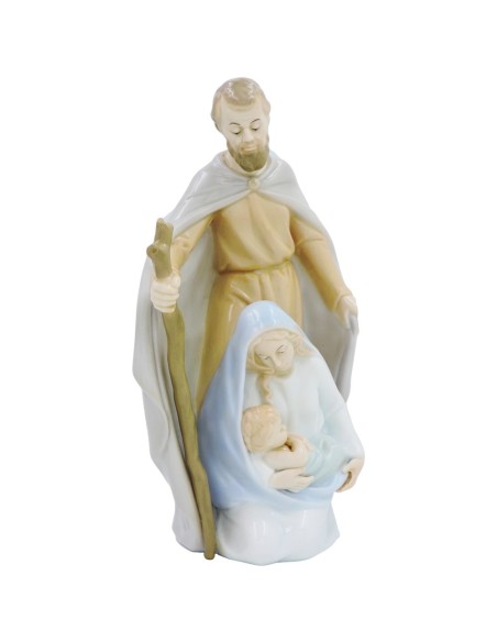 Holy Family Spanish Fine Porcelain Sculpture 