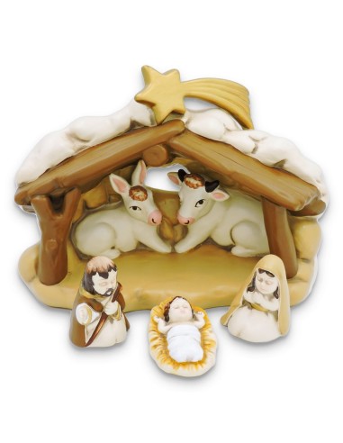 Presepe in Ceramica Finissima Dipinto a Mano 