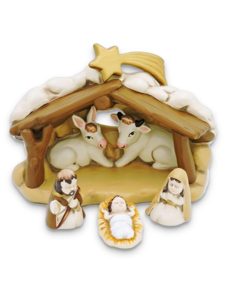 Presepe in Ceramica Finissima Dipinto a Mano 