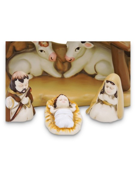 Nativity Hand Painted Ceramic Sculpture