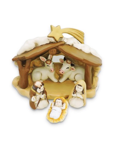 Presepe in Ceramica Finissima Dipinto a Mano 