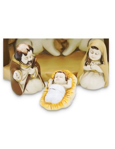 Presepe in Ceramica Finissima Dipinto a Mano 