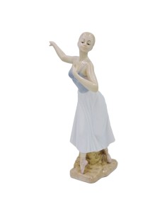 Klassische Ballerina-Skulptur aus feinem Porzellan 2