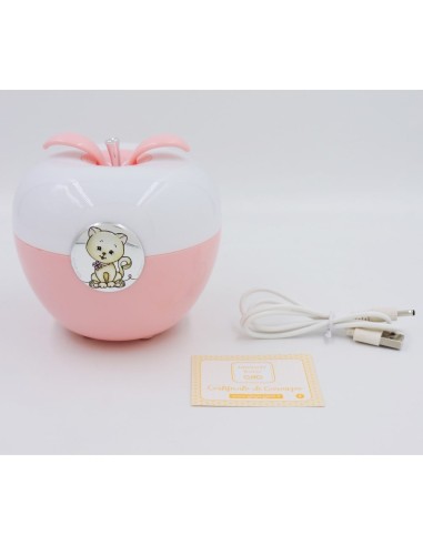 Lampada LED per Bambina Rosa con Medaglione...