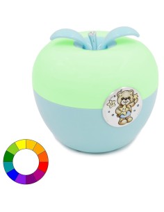 Lampada LED Azzurra con Orsetto 2